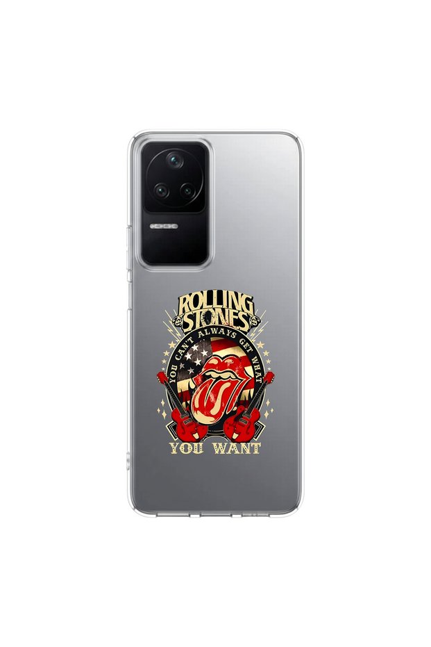 Poco F4 Compatible Metal 15 Design Transparent Case