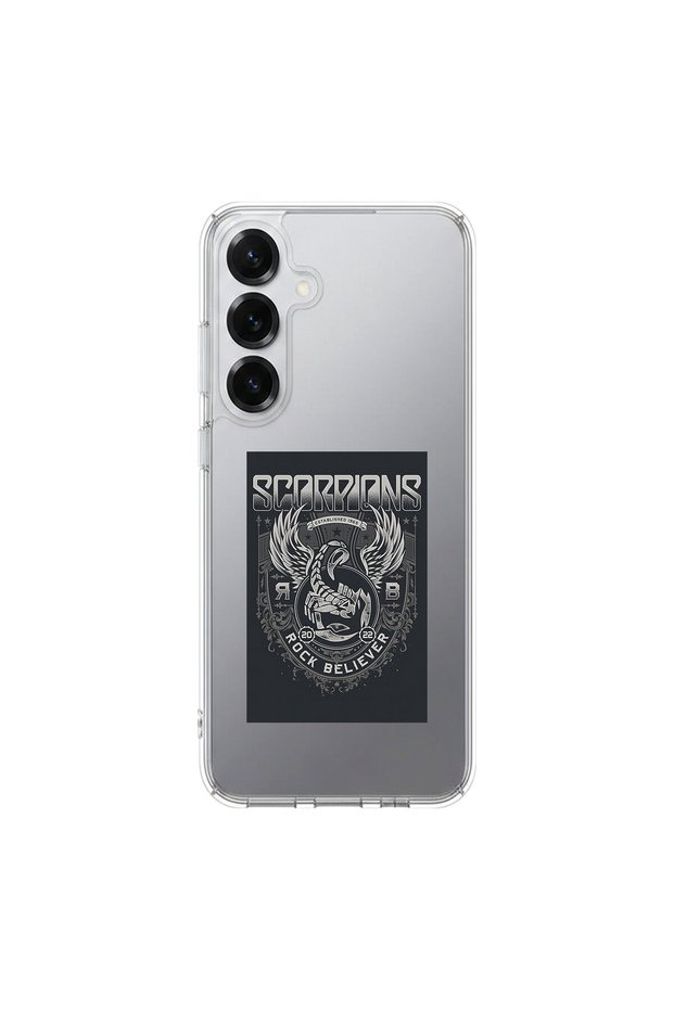 Samsung Galaxy S25 Plus Compatible Metal 16 Design Transparent Case
