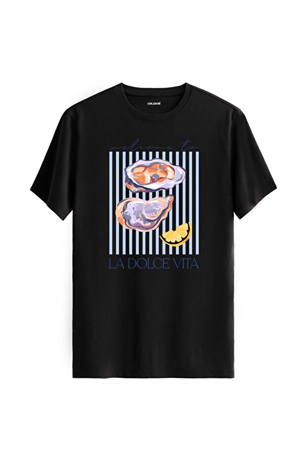 La Dolce Vita Oyster Printed T-Shirt