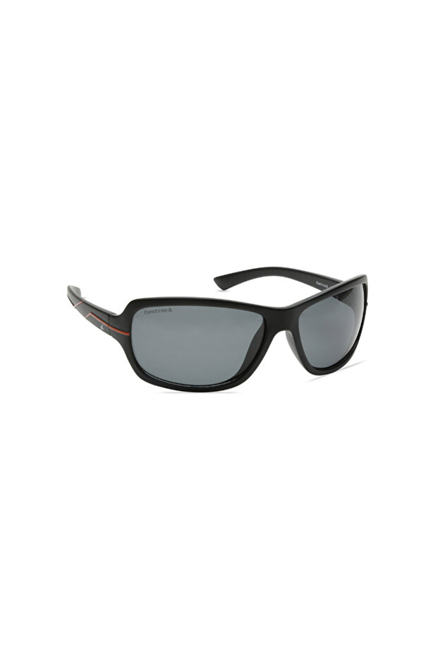 Polarized Sunglasses Black Frame Smoke Mirror Lens 62mm - P321BK2PV