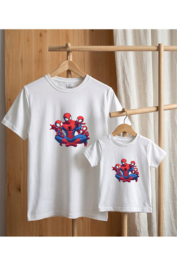Father's Day Concept - Father-Child Combination T-Shirt Oversize 100% Cotton T-Shirt (Must Be Ordered in Pairs for Combination)