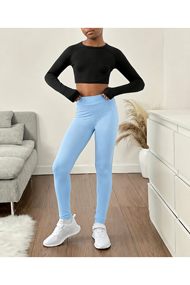 Girls' High-Waisted Leggings