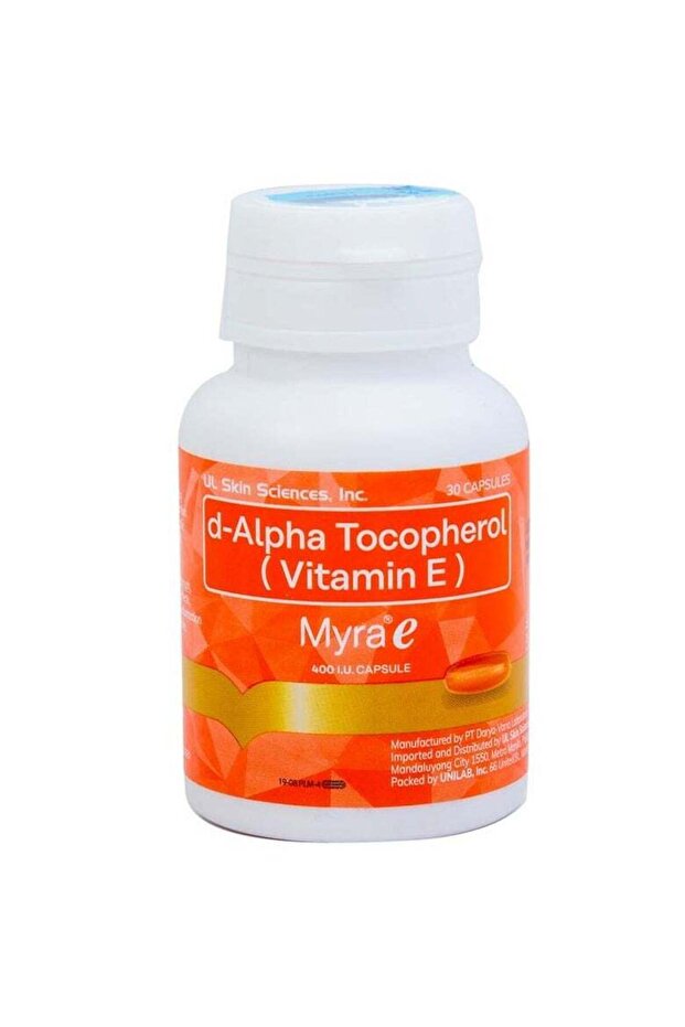 Myra E 400 Iu Vitamin E, D-Alpha tocopherol - 30 Capsules