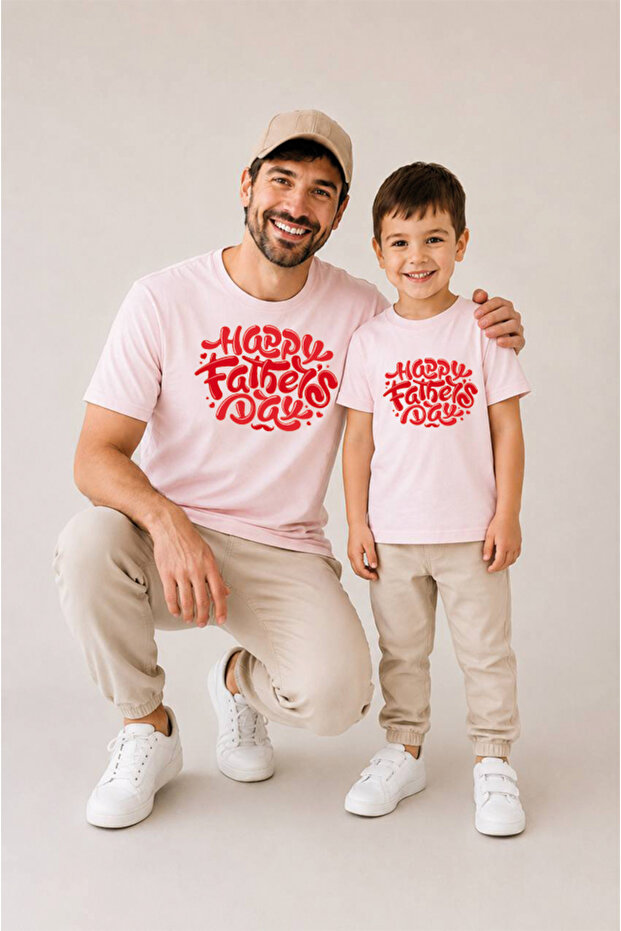 Father Son Combination Sold as a Single Item 100% Cotton Oversize T-Shirt Father's Day Gift