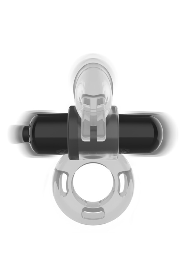 Inel Penis Vibrator Transparent - 3