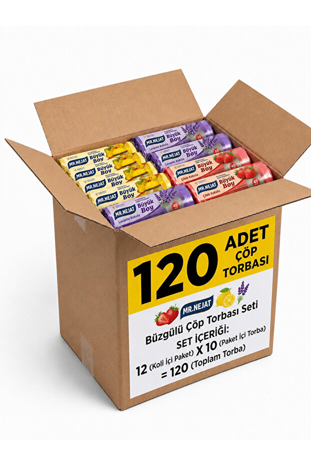 120 Pieces of Scented, Large Size Trash Bags 12X10