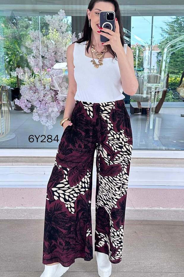 Casual Viscose Trousers 6Y284