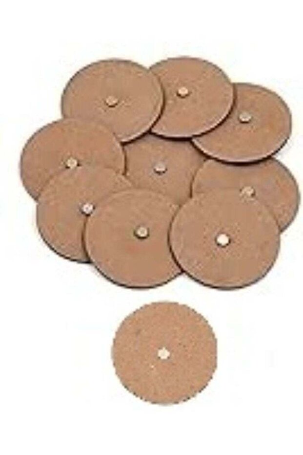 Plain MDF Wooden Fridge Magnet Blanks Cutouts - Round (Pack of 10)