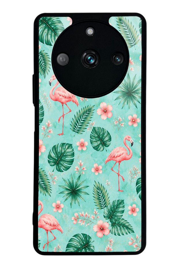 Realme 11 Pro Tropical Flamingo Design Glossy Phone Case