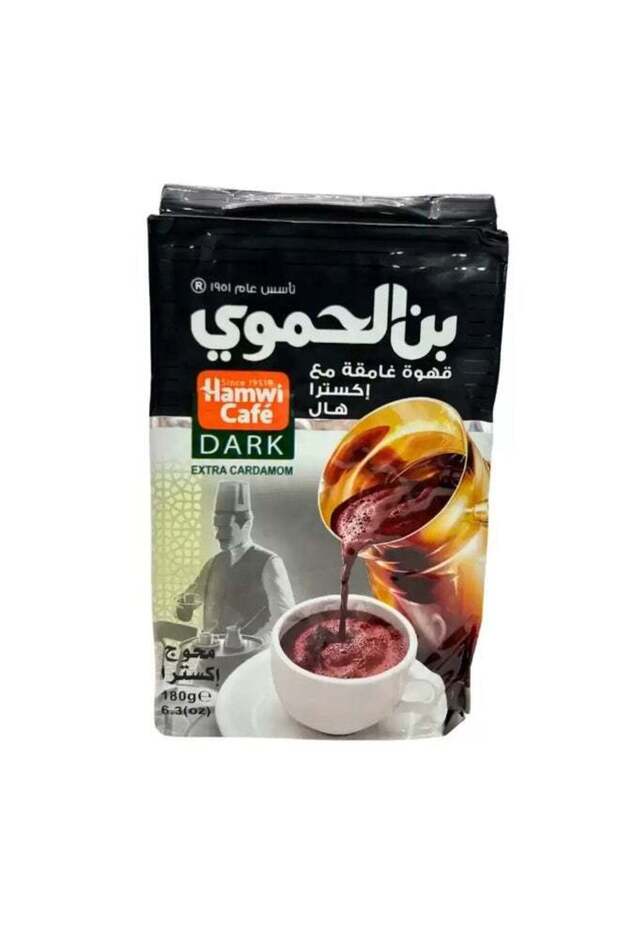 Café Dark Turkish Coffee Powder Finely Grinded With Extra Cardamom- 180gms