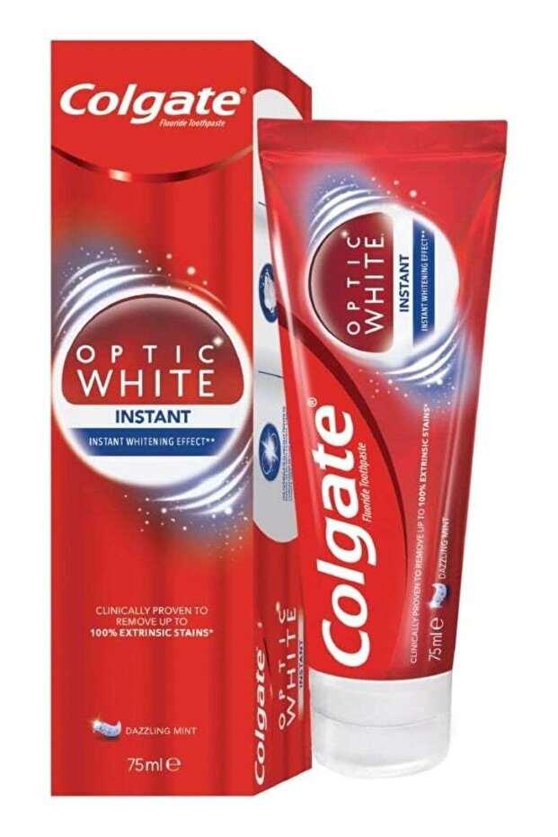 Optic White Instant Whitening Toothpaste, 75ml
