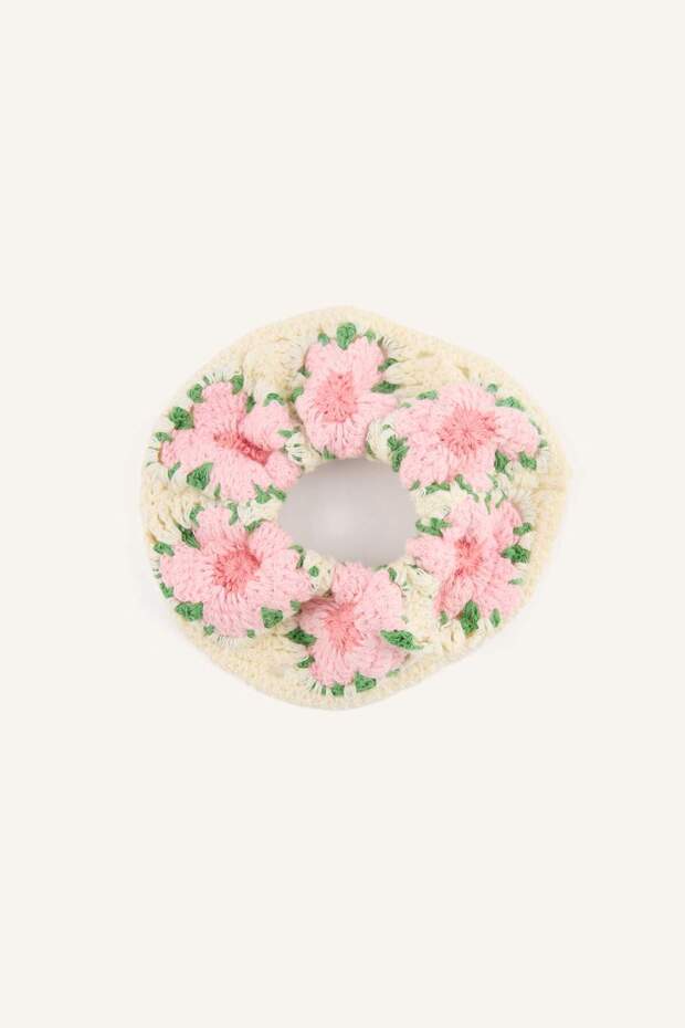 Women's Floral Knitted Hair Elastic H9994Axns
