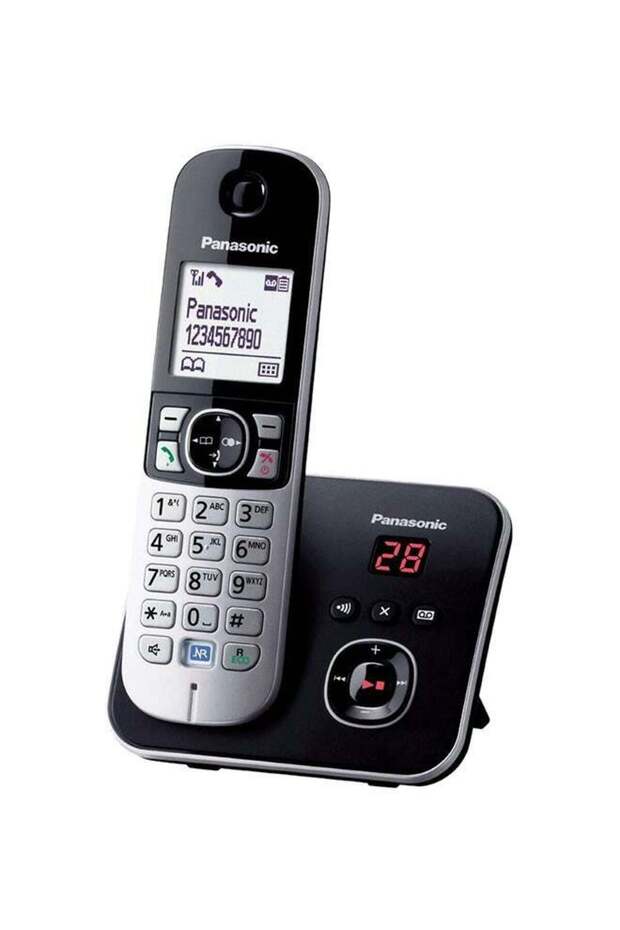 KX-TG6821EB Single DECT Cordless Phone With Answering Machine Black