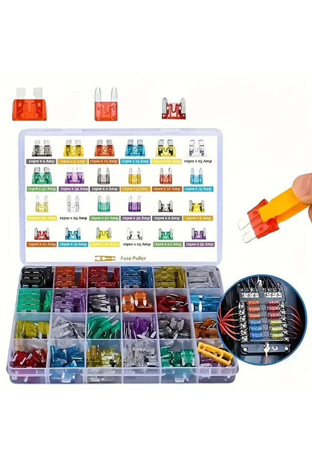 100 pcs Universal Car Fuse Assortment Kit
