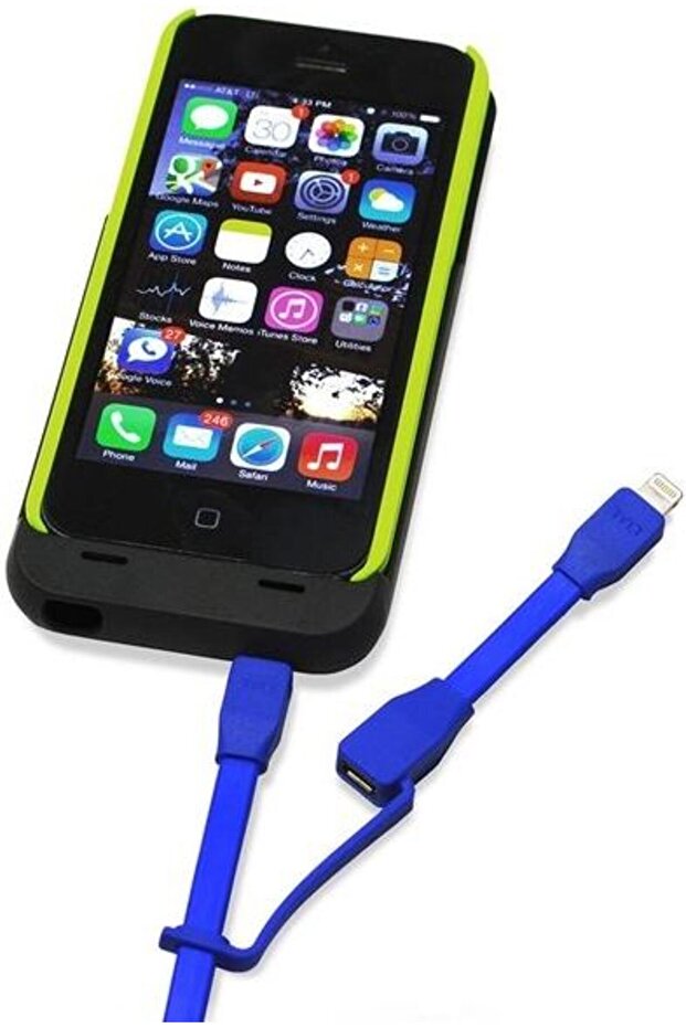 Duo Data Cable, Lightning/MicroUSB, 0.3m, Blue - 3