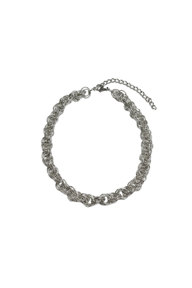 Steel Multi-Ring Chain Necklace