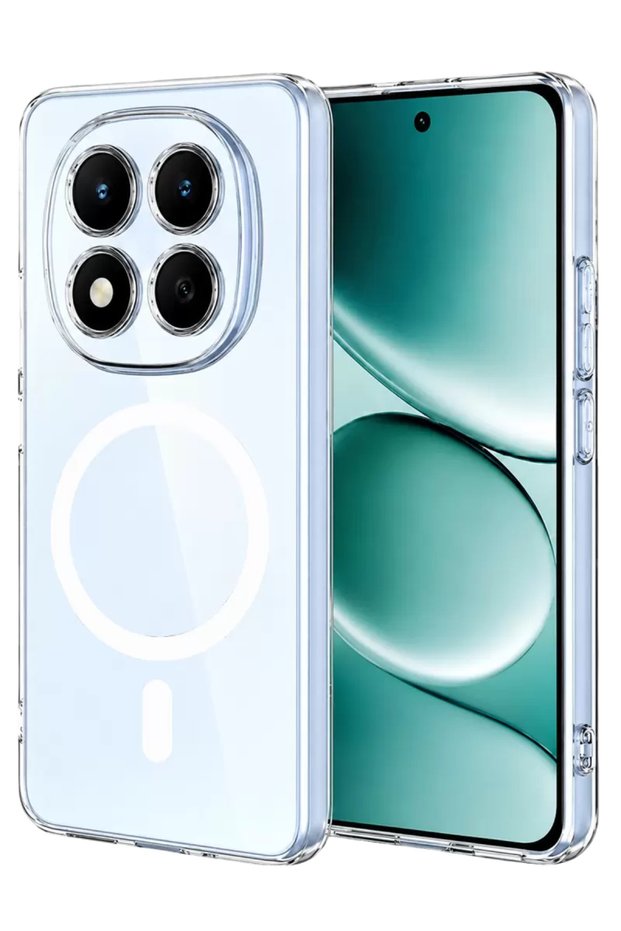 Xiaomi Redmi Note 15 Pro 5g Compatible Combo Hard Transparent Magsafe Cover - Transparent