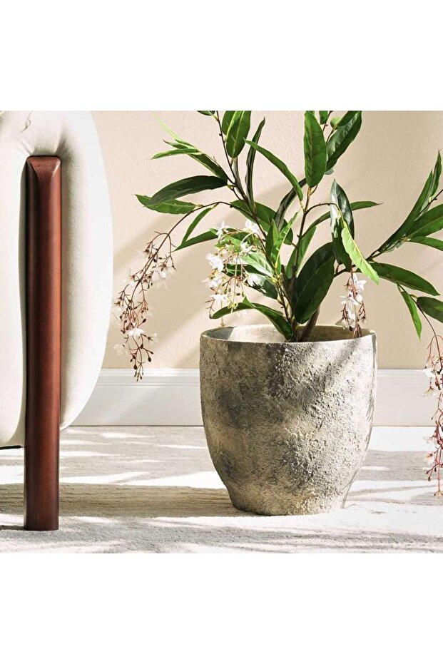 Jacel Cement Planter 22.5x22.5x22.5cm -dark Brown