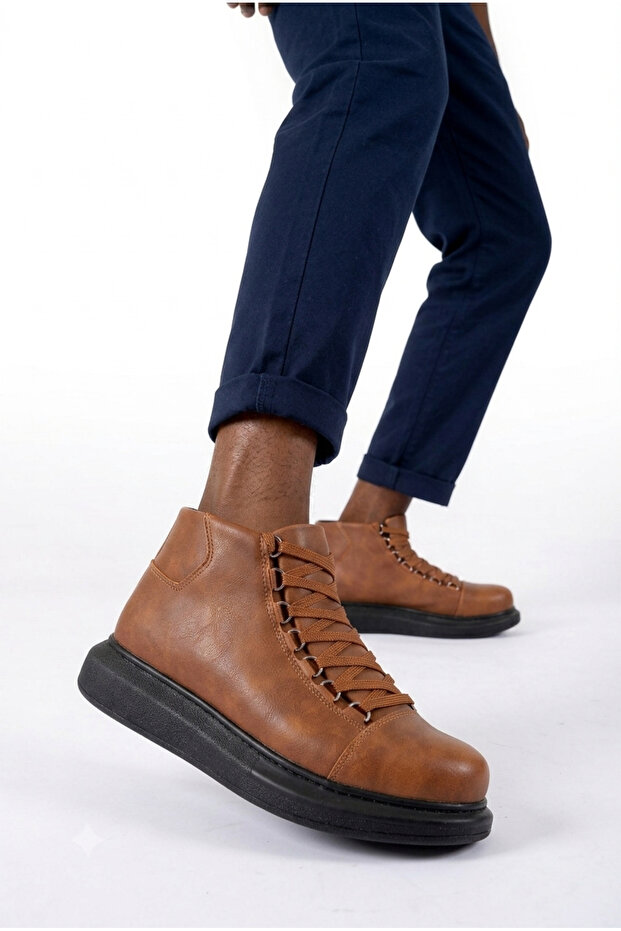 Roma 258 Premium Quality Lace-Up Men's Boots Brown Black