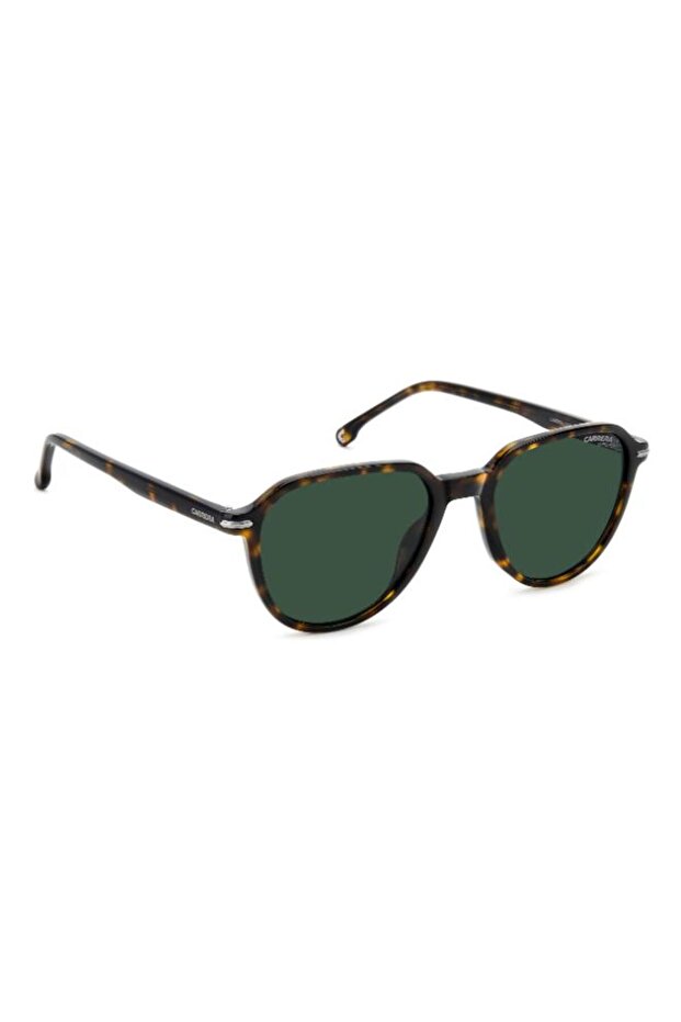 UV Protected Sunglasses Brown Havana Dark Ruthenium Frame Green Mirror Lens 53mm - C-342/S-FTT - 3