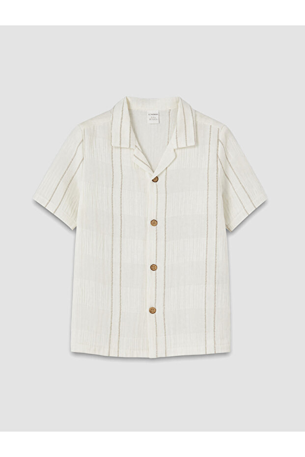 Striped Short Sleeve Boy's Shirt