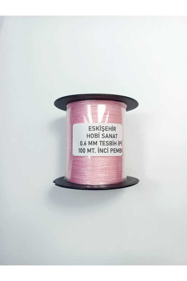 0.6 mm 100 Meters Polyester Cord Pearl Pink Color Polyester Rosary Cord