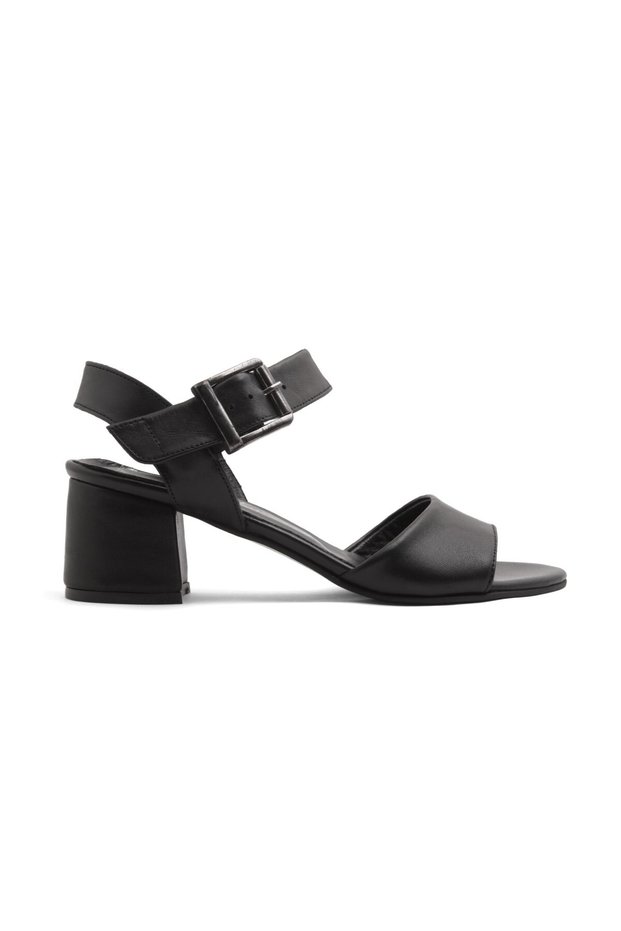 Genuine leather women's daily classic heeled shoes dd9785