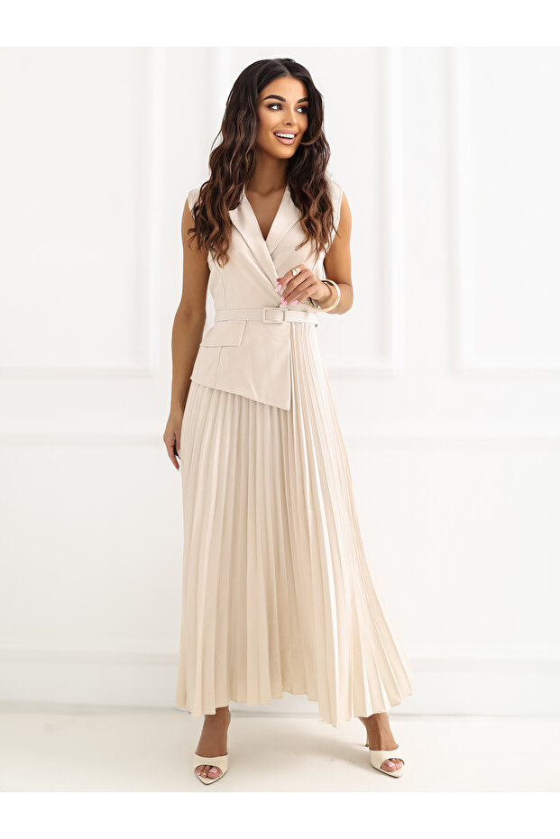 Rochie Dama Bej - 3
