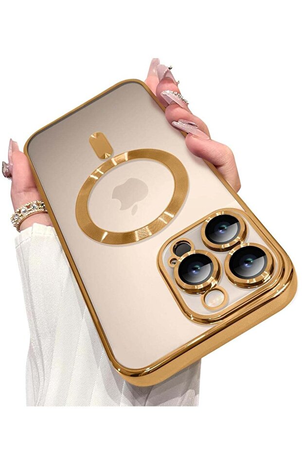 iPhone 16 Pro Max Magnetic Case with Built-in Camera Lens Protector - MagSafe Compatible