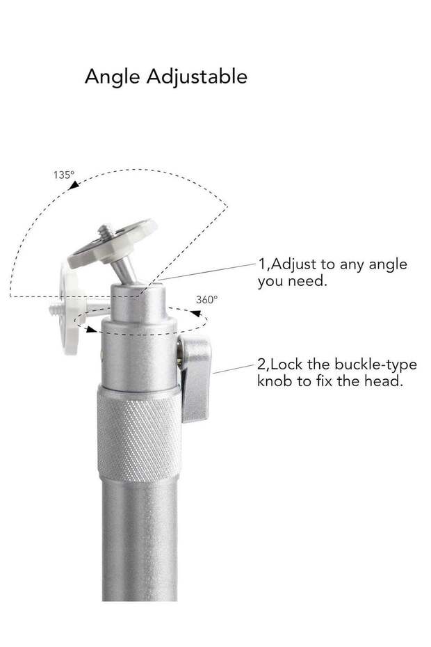 Universal Extending Projector Ceiling Mount Hanger – 360° Rotatable Head, Extendable Length - 3