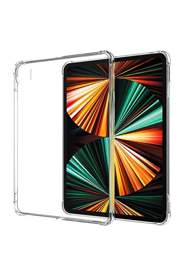 TPU Shockprooof Back Cover, Slim-Fit Protective Case for iPad Pro 12.9 inch 5th Generation, Supports Pencil 2nd Gen Charging, Transparent