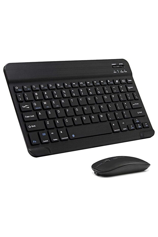 Ultra-Slim Bluetooth Keyboard and Mouse Combo for iPad iPhone iOS 13+ Samsung Android Windows