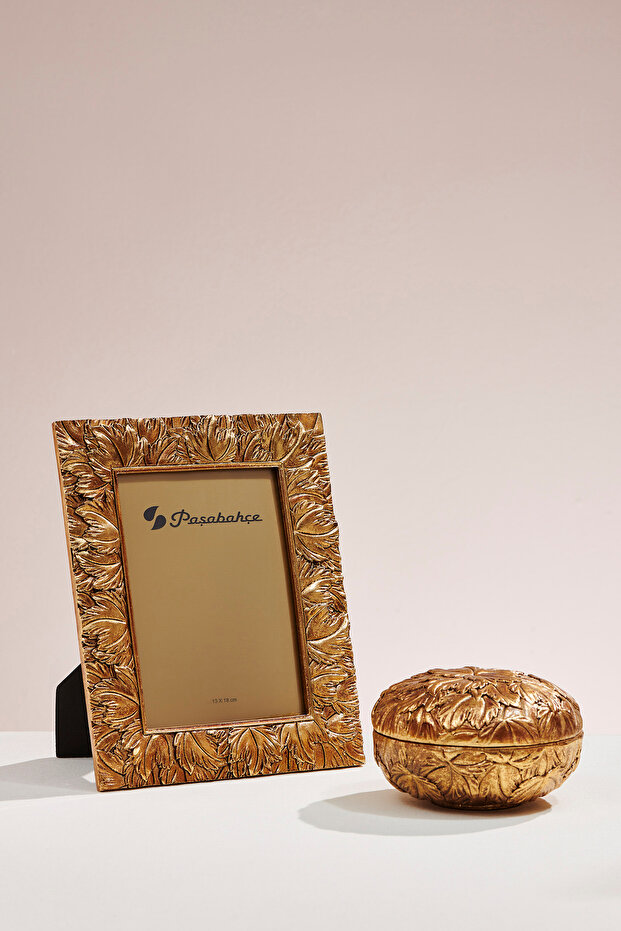 Liva Gold Photo Frame & Box Set, Stylish Photo Frame