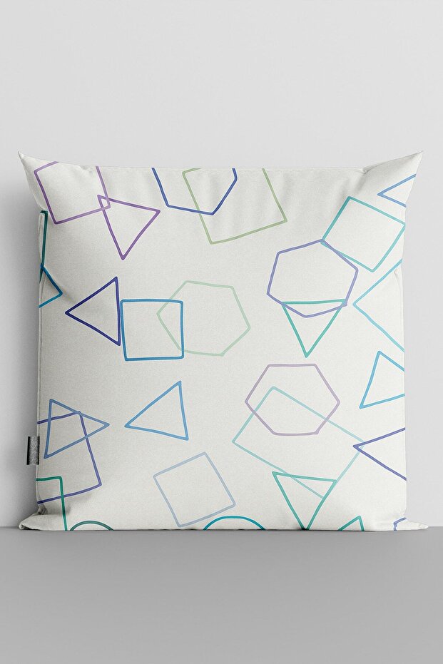 Geometric Shapes Double Sided Digital Printed Pillow Throw Pillow Cover-529