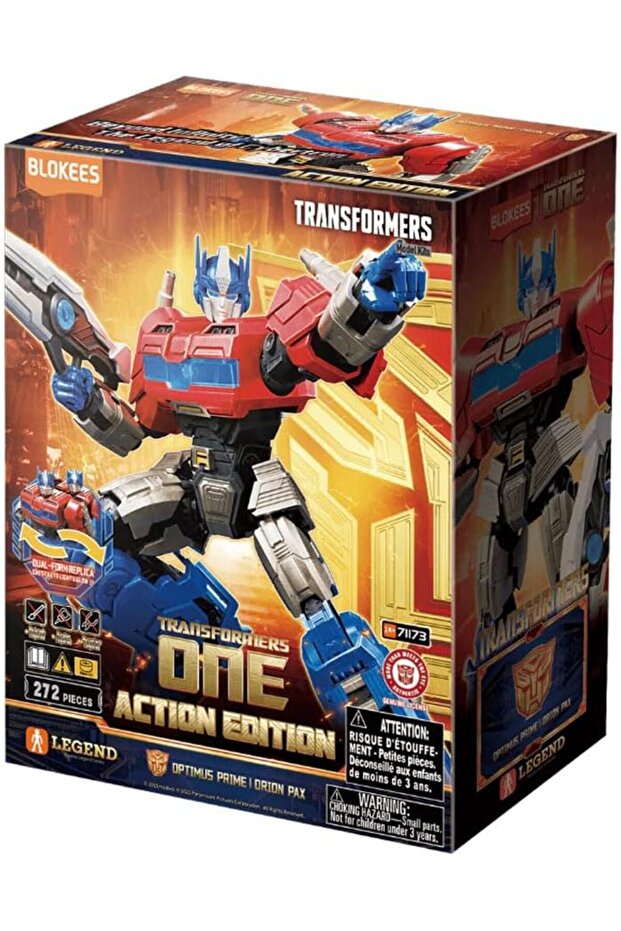 Transformers One Action Edition: Optimus Prime Orion Pax, 272 Pieces