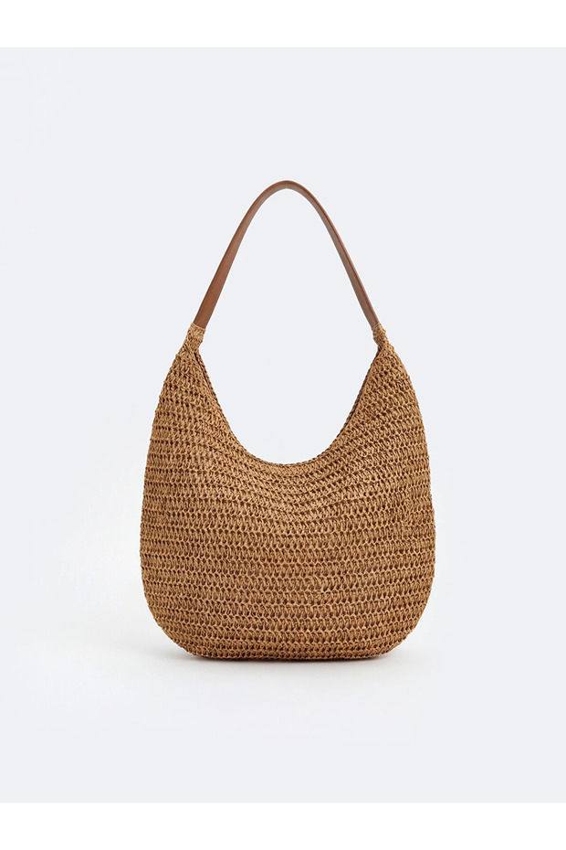 Lcw Accessories Beige Women's Straw Beach Bag