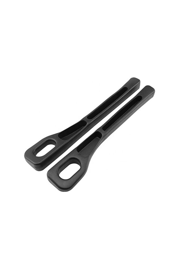 Leather Textured Car Seat Gap Filler Organizer Seat Belt Compatible 2 Pieces Black