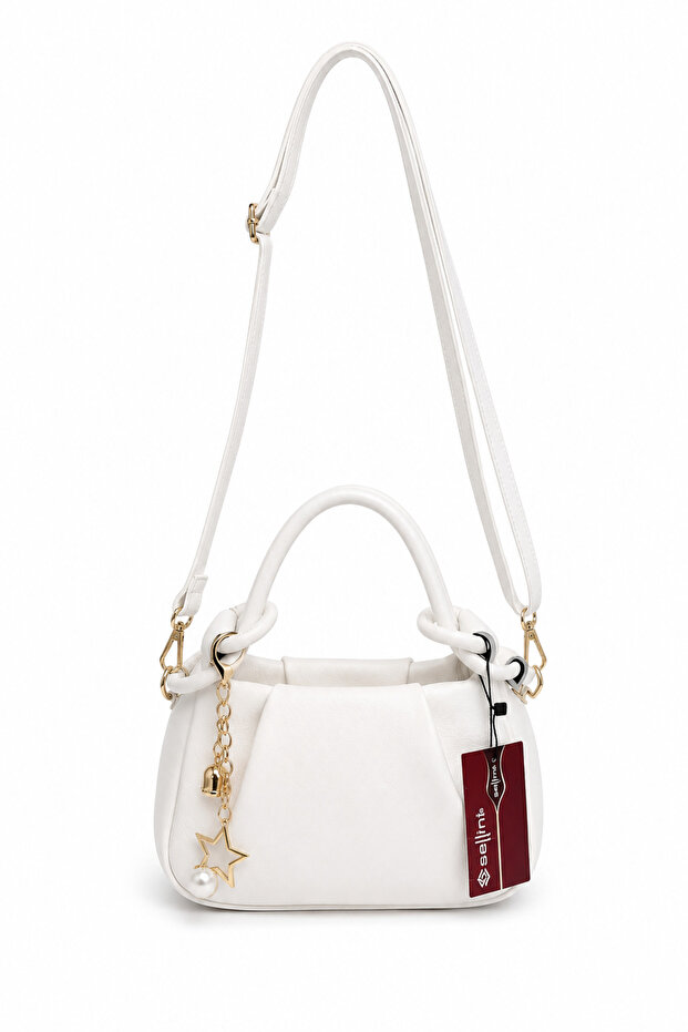 Bellina Rose White Women's Hand and Shoulder Bag