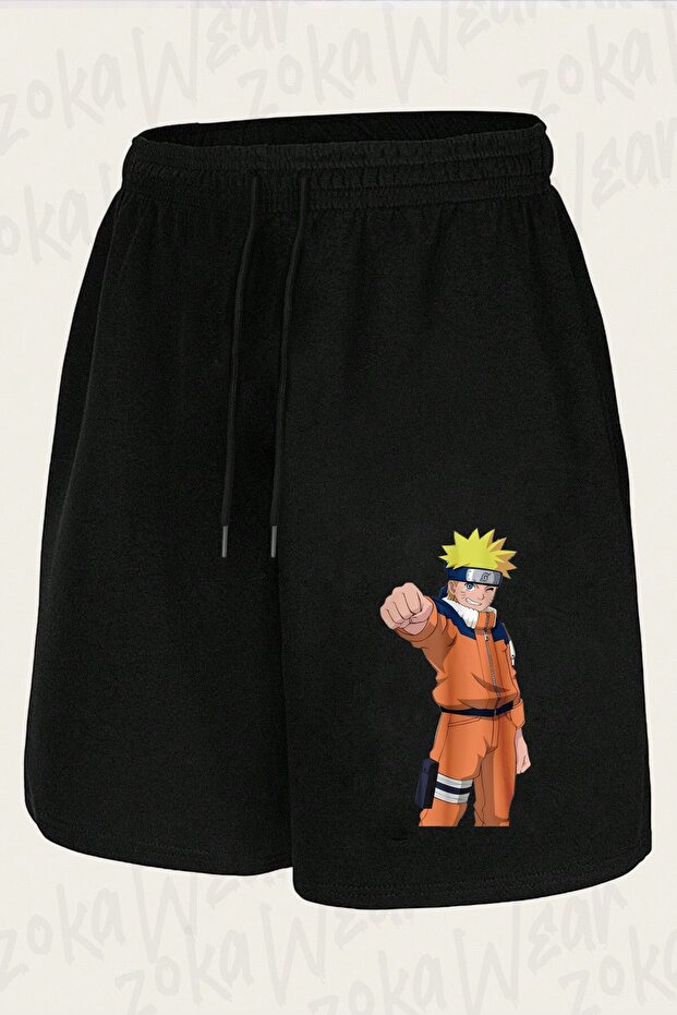 شورت مطبوع بتصميم ناروتو للجنسين