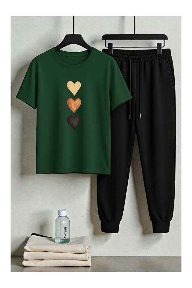 Summer Collection New Arrival T-Shirt & Shorts Set Printed Pattern Lightweight & Cool Fabric for All-Day Comfort