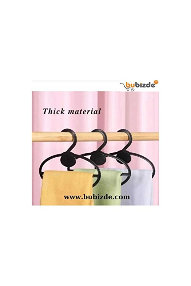 50 Pieces Black Shawl and Scarf Hangers, Closet Organizer Hanging Bracket