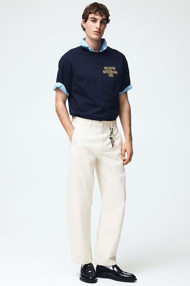 Relaxed Fit Barrel chinos