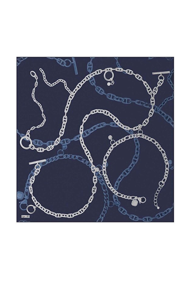 وشاح حريري بنمط أنيق DG17269-12