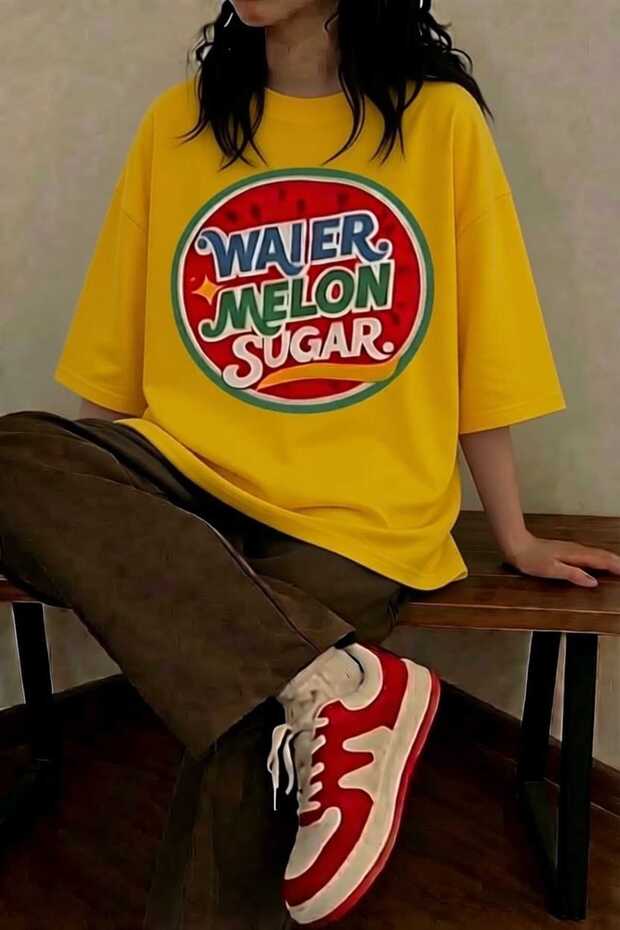 Watermelon Sugar Printed Cotton T-Shirt