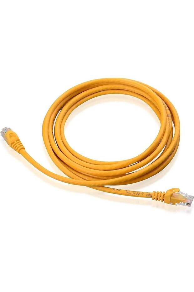 3 Metre Cat6 Snagless full copper 50micron gold plated connector Patch Cable (YELLOW)