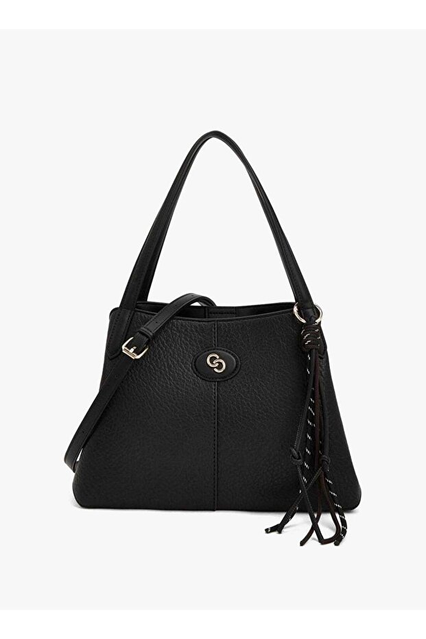 Celeste Textured Shoulder Bag With Detachable Strap