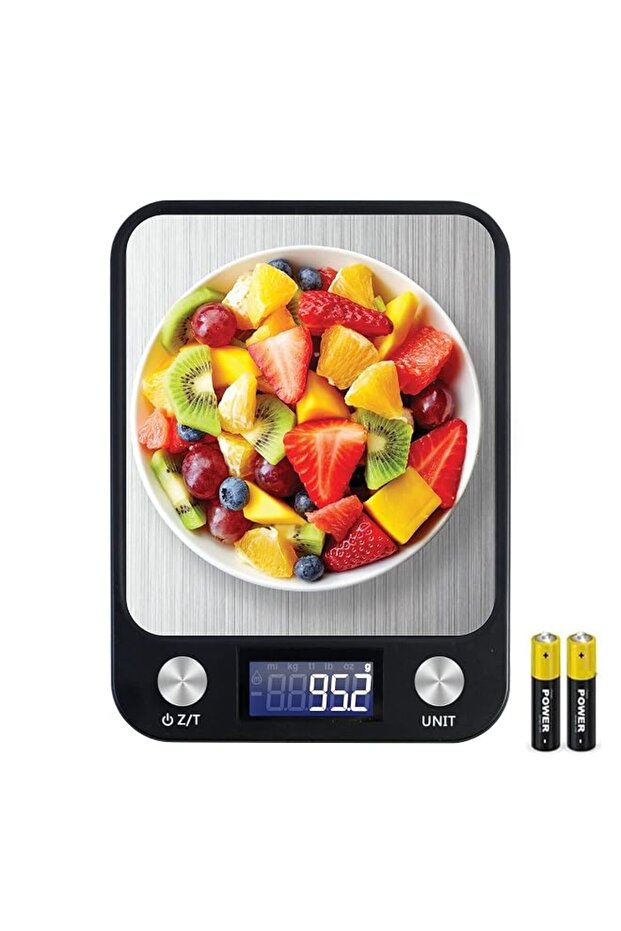 Digital Kitchen Scale Multifunction Food Scale, Touch Button, Ultra Slim with Large LCD Display,