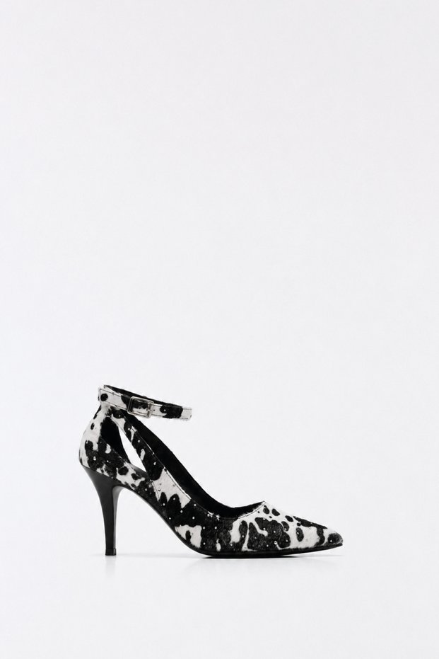 Muse - Cow Print Thin Heeled Stiletto