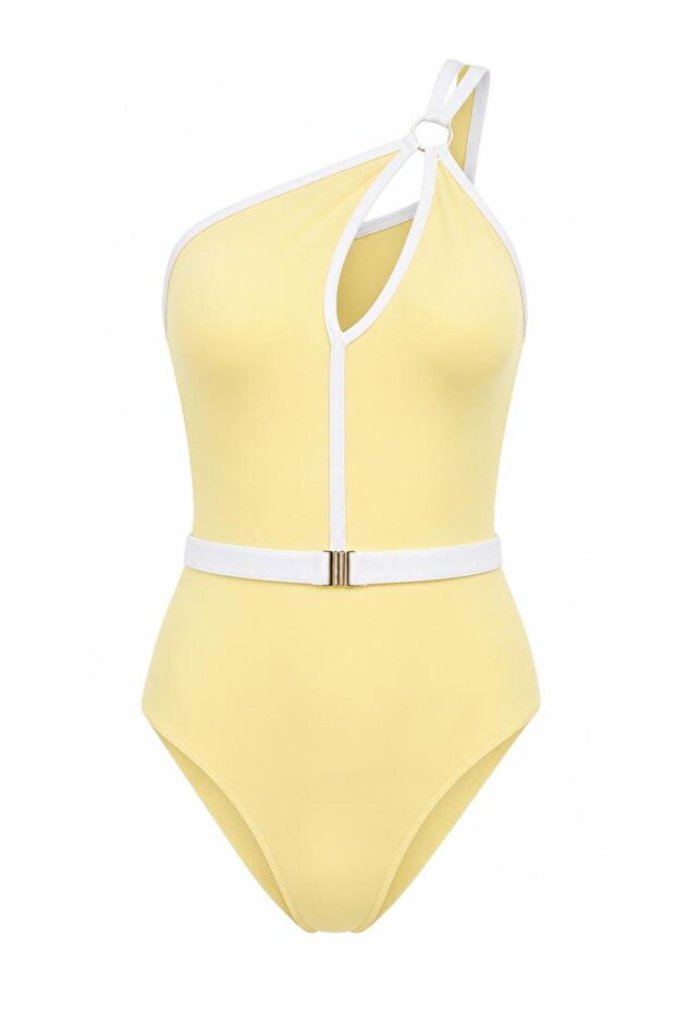 Women's Belted Boutique Sea Pool Swimsuit