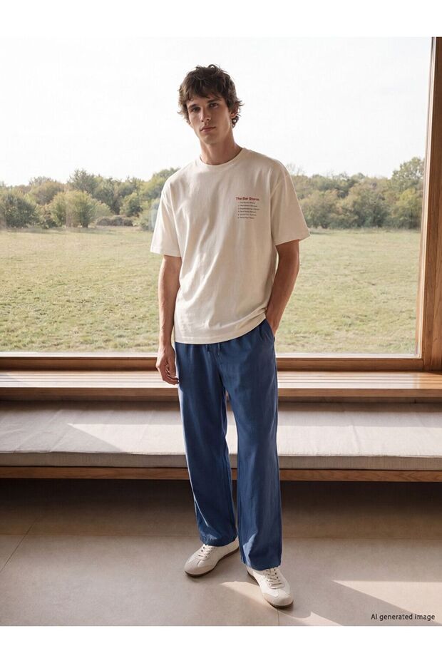 Lcw Vision Indigo Loose Fit Men's Trousers
